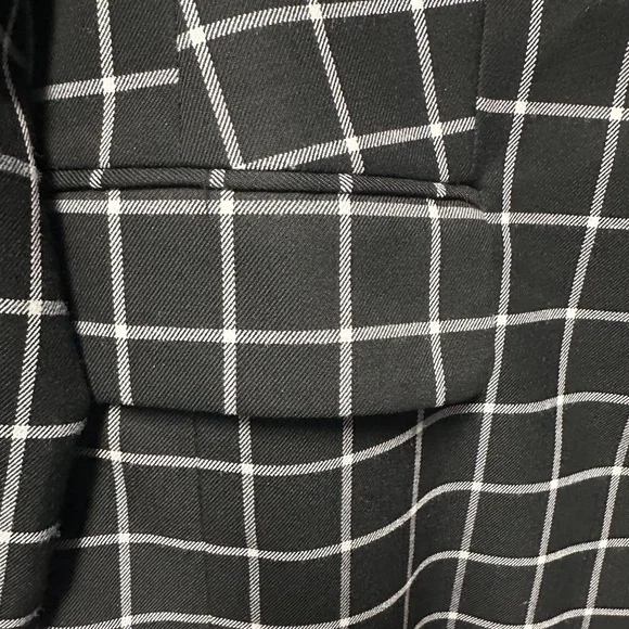 The Limited Oversized Black White Windowpane Blazer NWOT - Picture 6 of 6